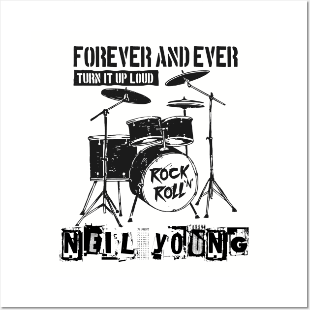 neil young forever and ever Wall Art by cenceremet